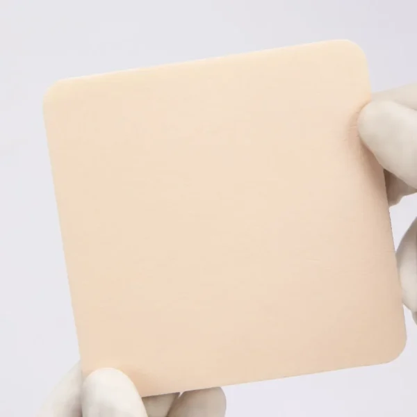 Wound Care Manufacturer Non Bordered Silicone Foam Dressing 4x4 - Image 4
