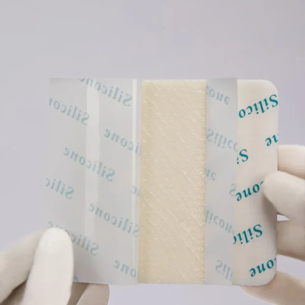 Wound Care Manufacturer Non Bordered Silicone Foam Dressing 4x4